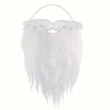 1pc Santa Claus Beard Eight Words Beard Dress Up Beard Opening Christmas Decorations