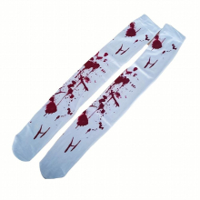 Halloween Bloody Thigh Socks Suitable For Halloween Role playing Costumes And Red Bloody Knee Socks