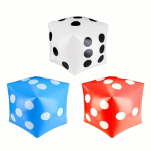 3pcs Inflatable Dice Inflatable PVC Throwing Colors Suitable For KTV Parties Bars Nightclubs Stage Decoration Props Party Supplies 3 Colors