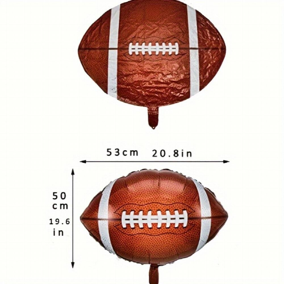 8pcs 18 inch Football Balloons Birthday Graduation Party Decoration Football Aluminum Film Balloons Bowl Balloons Game Sports Football Themed Birthday-image-OPC-PD5Q858-NEW