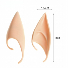 Latex Fairy Pixie Elf Ears Cosplay Accessories Halloween Party Latex Soft Pointed Prosthetic Tips