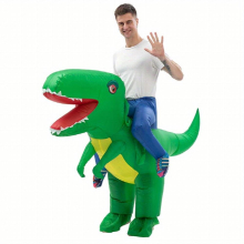 A Set Of Big Head Dinosaur Funny Cycling Inflatable Suit Stage Performance Inflatable Suit Dinosaur Costume