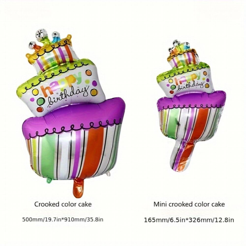 1pc Three layer Crooked Head Cake Special For Birthday Party Decoration 2
