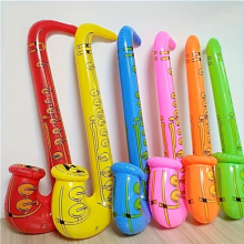 5pcs PVC Inflatable Saxophone Music Party Photography Swing Instrument Stage Props Party Toys Entertainment Interactive Toys Christmas