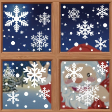 29pcs Christmas Window Hanging Snowflake Window Stickers Static Window Stickers Christmas Decoration Window Decoration Thanksgiving Party Decorations
