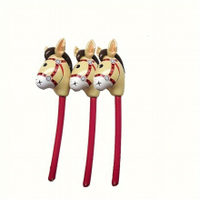 3pcs Inflatable Horse Head Stick Holiday Party Decorations Gift Props