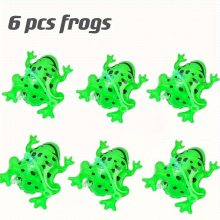 6pcs Mini Inflatable Frog Toys Animal Toys Mini Toys Pet Ornaments Pendant Decorative Balloons not Electrified