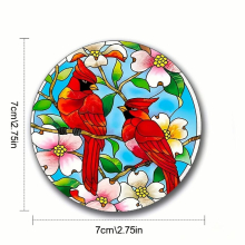Coasters For Drinks Round Coaster With Tabletop Mat For Mugs And Cups Office Kitchen Car Colorful Series