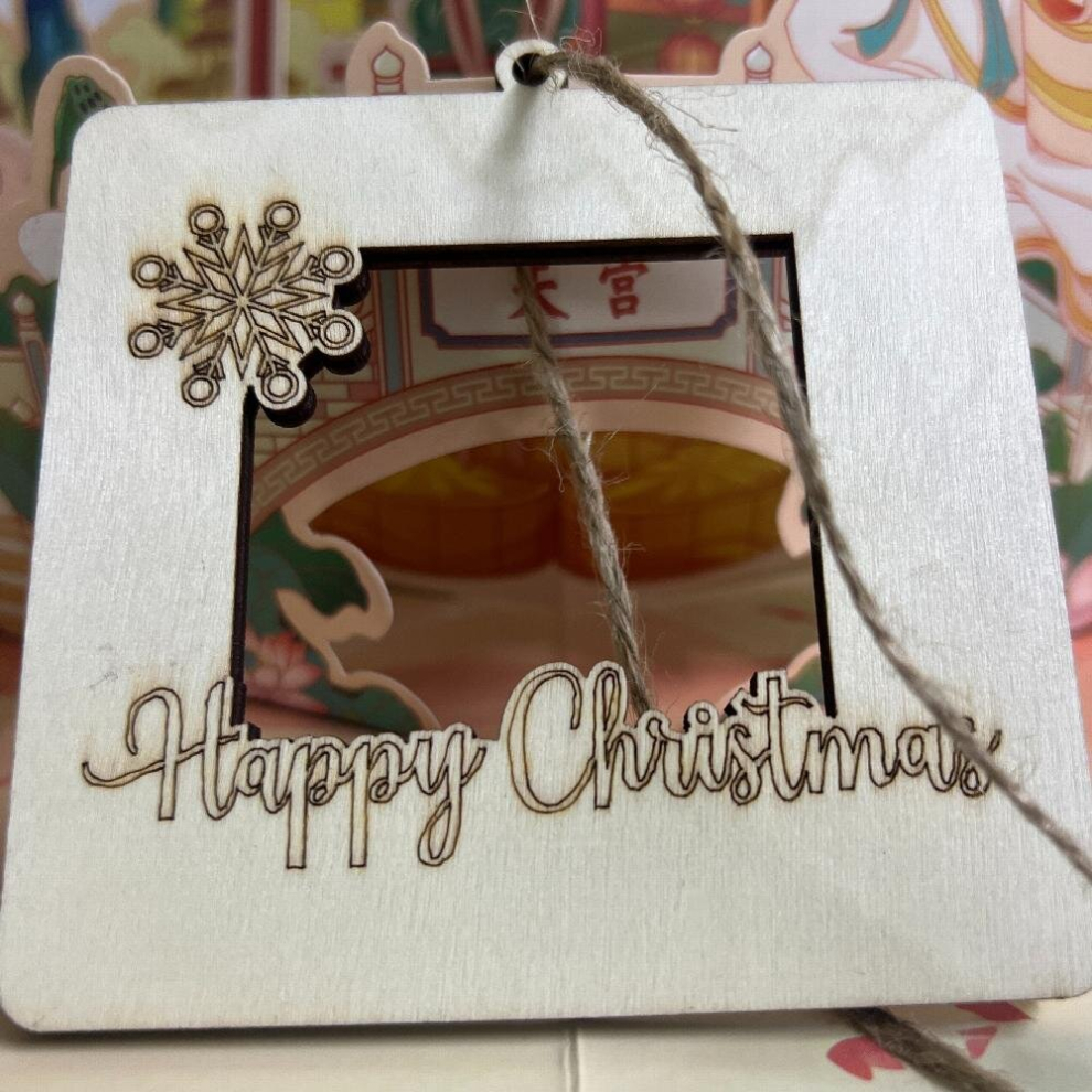 1pc Christmas Wallet Decoration Pendant Wooden Wallet Red Envelope Creative Crafts Elk Bell-image-OPC-PD5QDNS-NEW