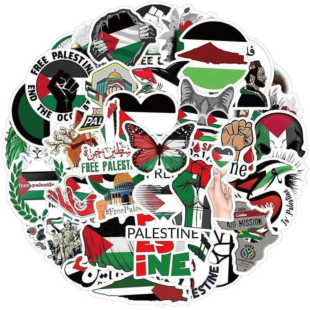 60pcs Free Palestine Stickers, Cool Palestine Graffiti Stickers For Diy Phone Laptop Skateboard Water Bottle