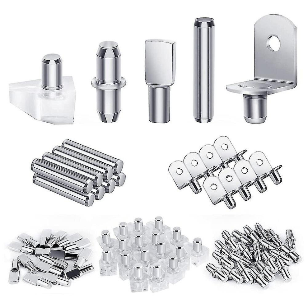 120Pcs Shelf Pegs Kit, 5 Styles Shelf Pins Shelf Support Pegs, Cabinet Shelf Pegs For Shelves Bookc 9326616318072