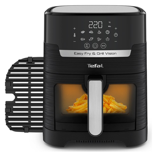 Tefal Tefal Easy Fry Vision EY506840 4.2L Air Fryer & Grill-Black