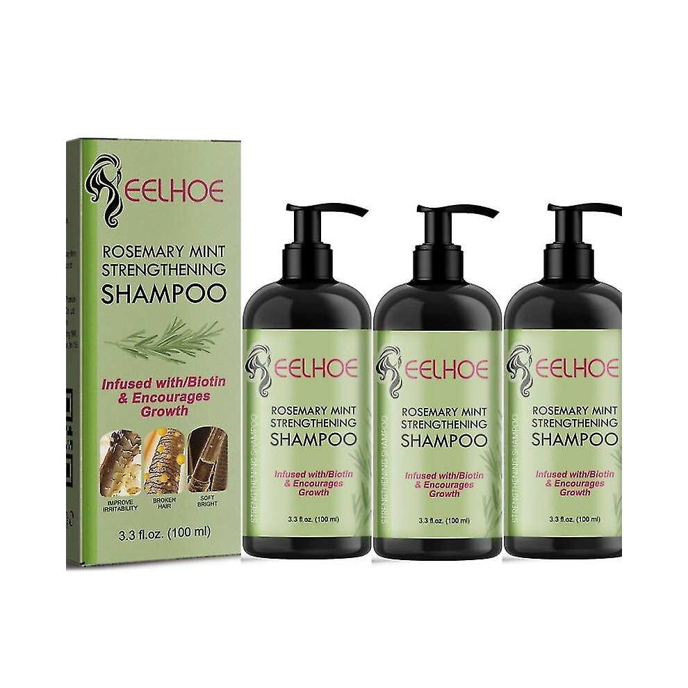 3pcs Rosemary Mint Strengthening Shampoo