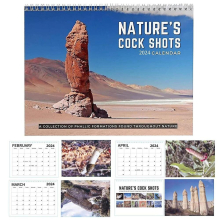 2024 Nature's Cock Shots Calendar Funny Calendar,joke Present,home Office Wall Hanging Calendar Prank Gifts
