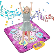 Dance Mat, Gifts Toys For 3-10 Year Old Girls, Dance Pad With 5 Game Modes, 5 Challenge Levels, Adjustable Volume Dance Pad With Led Lights, Christmas