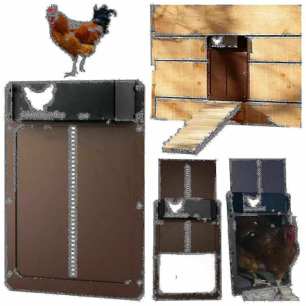 Light-sensing Automatic Chicken Coop Door Chicken Coop Door Pet Door Home - Huncv