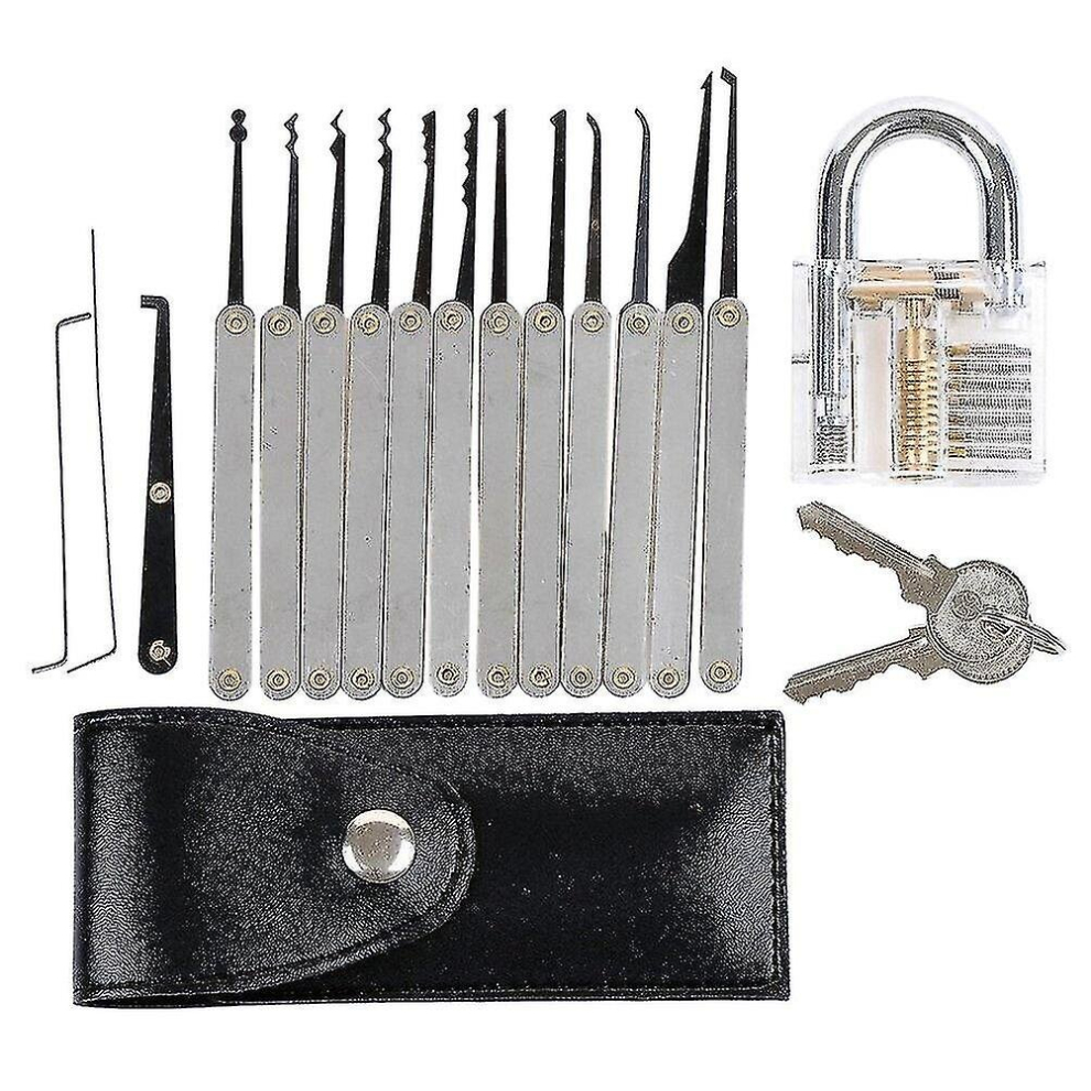 15 In Lock Pick Tools Lock Picking Kit Lockpicking Set Professional Lock Pick Set Lock Picking Tools 9326616334287