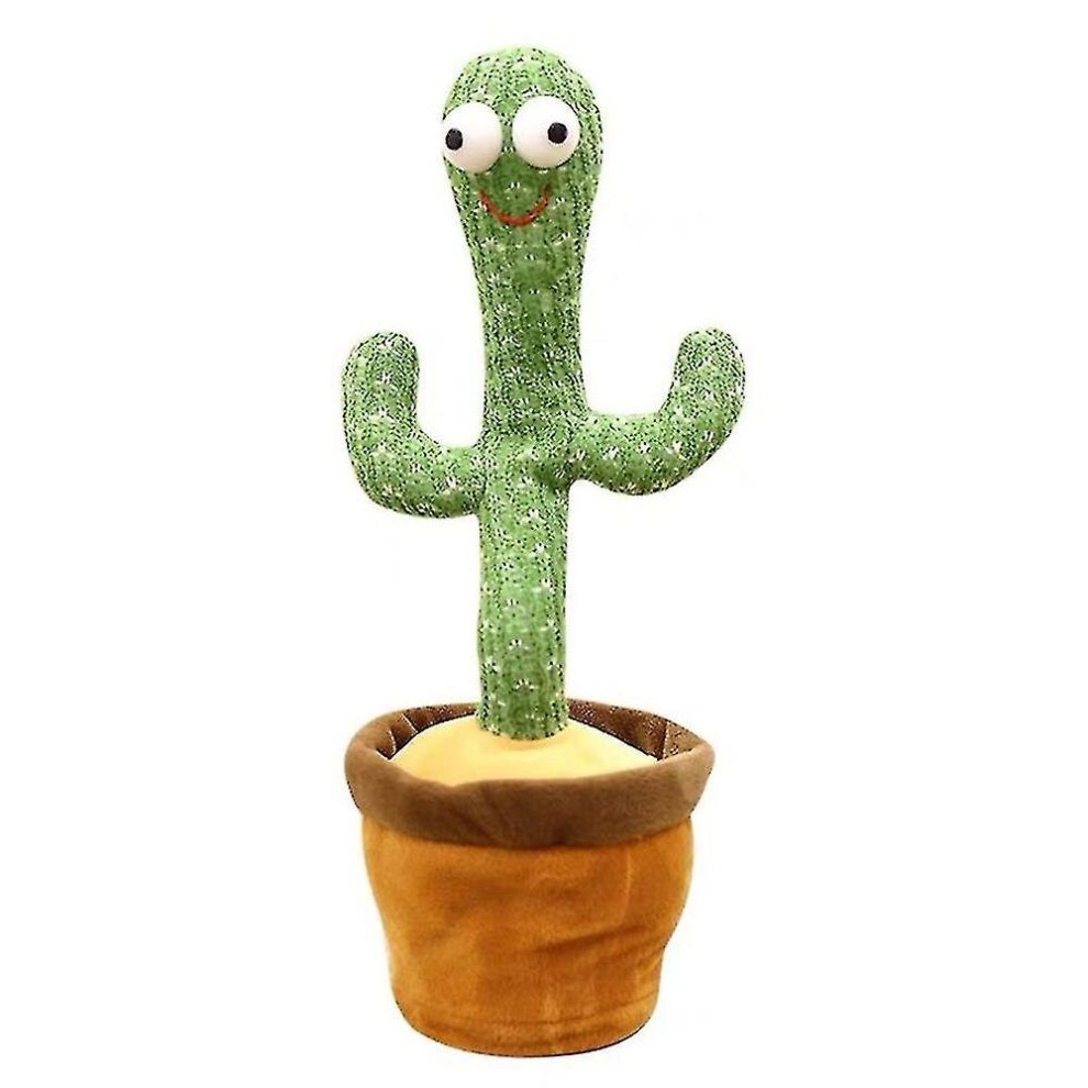 Dancing Cactus,Talking Cactus Toy, Dancing Cactus Mimicking Toy Repeats What You Say, Electronic Dancing Singing Cactus Toy With Led Usb Chargin Light