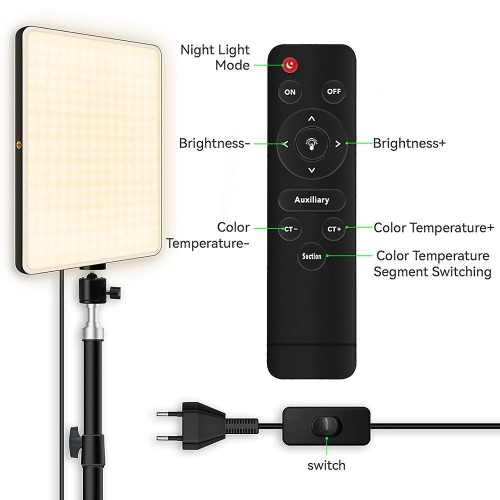 Led Video Light Photo Studio Kits Professional Photography Lighting Dimmable Lighting Panel 1