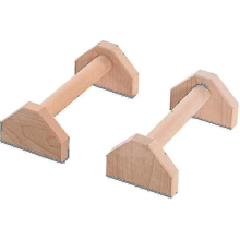 Wooden Push Up Bars – Handstand Push Up Stand (2-Pack), 25x14x11 cm, 3.8 cm Bar, 200 kg Load Capacity
