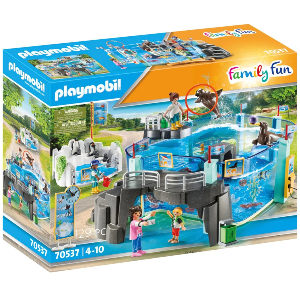Playmobil Family Fun Day At The Aquarium & Penguin Enclosure - 70537