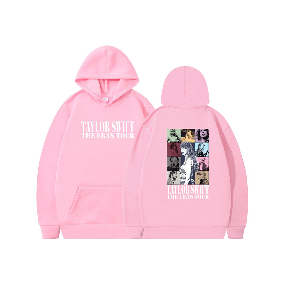 (pink+white, M) TAYLOR SWIFT Athleisure Hoodie Printed