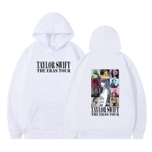 (white+black, M) TAYLOR SWIFT Athleisure Hoodie Printed