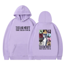 (light  purple+black, M) TAYLOR SWIFT Athleisure Hoodie Printed