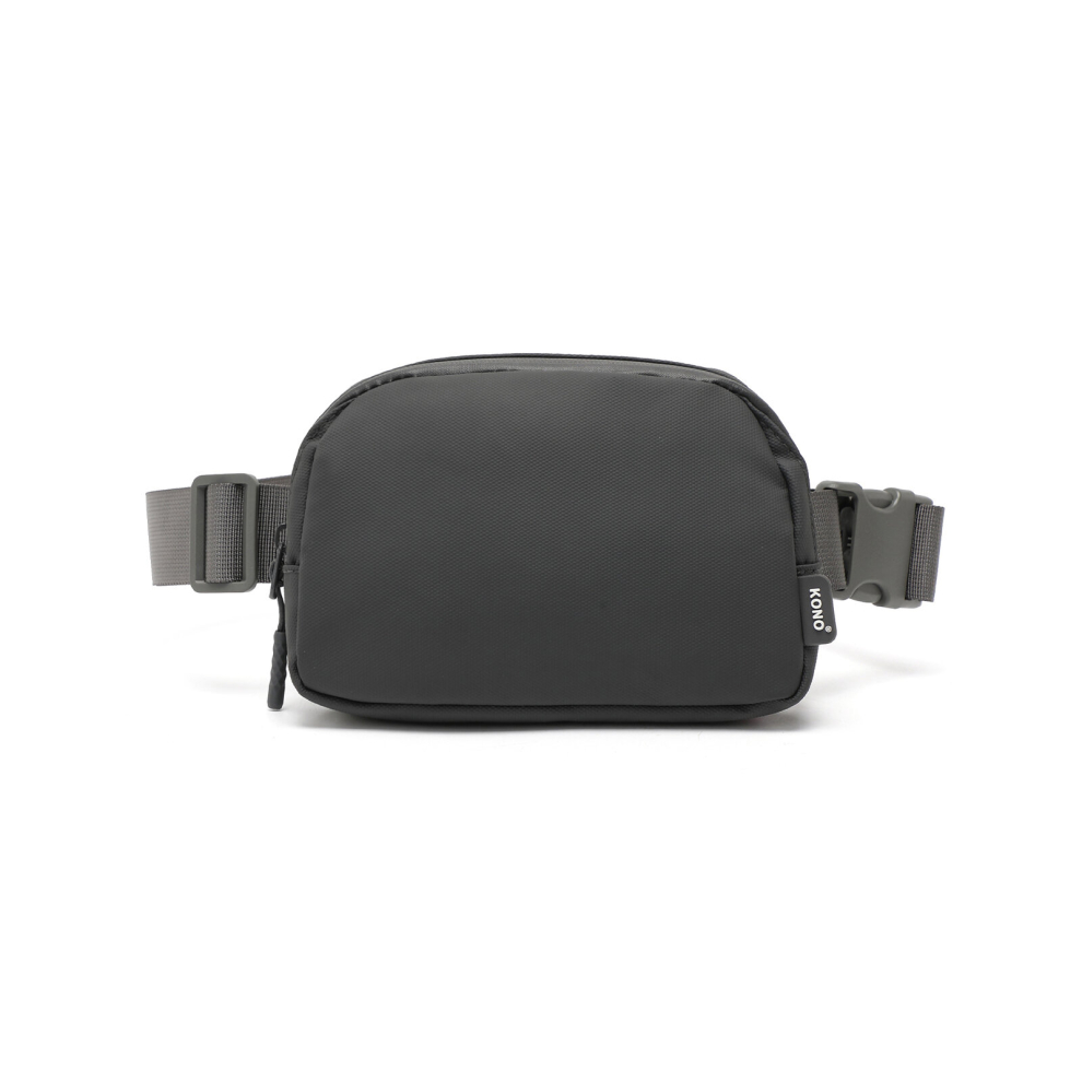 (Grey) Sleek and Stylish Minimalist Classic Waterproof Waist Pack-image-OPC-PD5QYKP-NEW