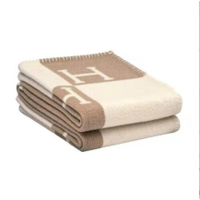 (Khaki) New wool Cashmere Throw Plaid Blankets Pillow Sofa Bedding Shawl