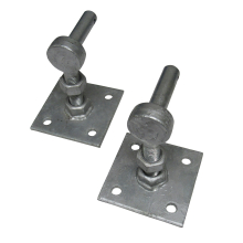 Adjustable Gate Hanger Hook Plates X2 (Heavy Duty Galvanised Square)