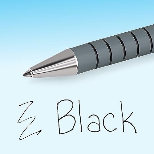 Paper Mate Paper Mate Flexgrip Ultra Retractable Ballpoint Pens | Medium Point (1.0mm) | Black | 5 Count 2