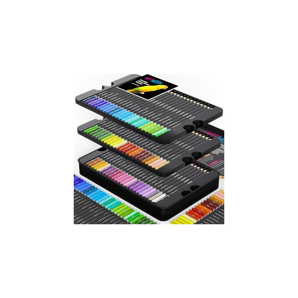 Artworx Premium Artist Colouring Pencils - 72 Coloured Pencils For Adults - Coloring Pencil Crayons Set