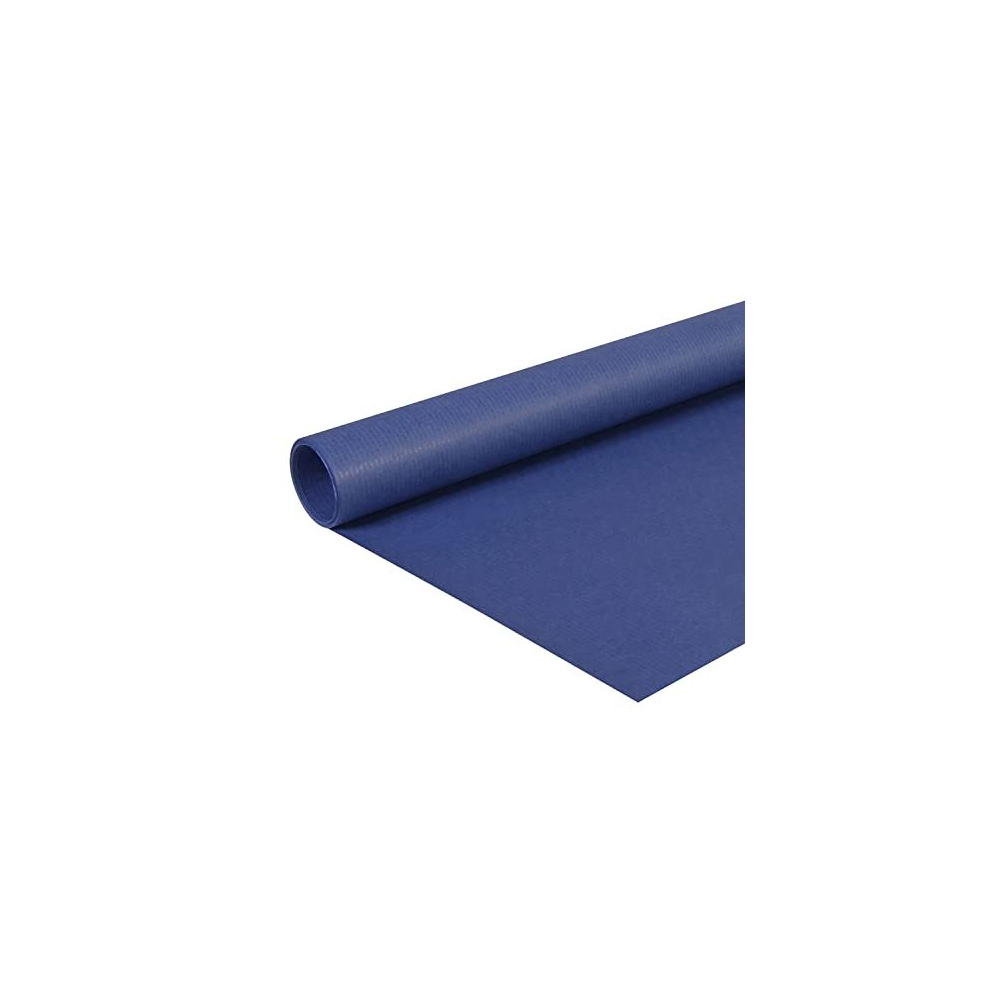 Clairefontaine 195763C - One Roll Kraft Laid Paper - Colour: Navy Blue - Dimensions: 10x0.70m - 65g - Gift Wrapping, DIY, Crafts