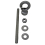 (Single) Wire Mesh Fencing Fixing Hooks (Galvanised Post) 3