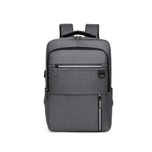 B49 Reise-Computer-Schultasche, wasserdicht, flach, mit Reißverschluss, Rucksack für Herren