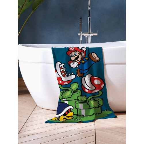 Super Mario Nintendo Super Mario Leaping 100% Cotton Towel 1