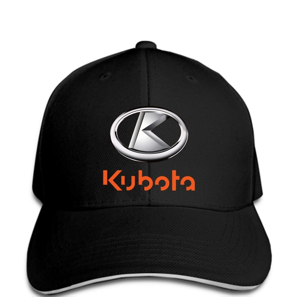 Men Baseball caps Kubota Tractor Tools Logo Man Fashion White L