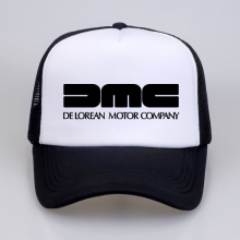 (One Size, Black white) delorean motor company Baseball Cap Back To The Future Film caps Snapback hat For Men Mesh Net Trucker Cap Dad Hat