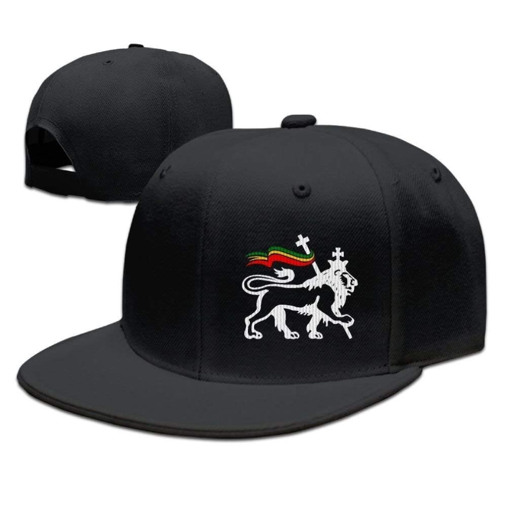 (One Size, black) Rasta Lion Of Judah Plain Baseball Cap Hip-Pop Sport Hat