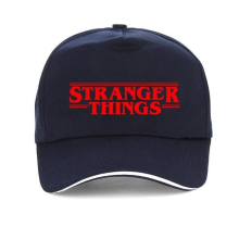 (One Size, navyblue) movie Adult Stranger Things cap Men Women 100%cotton Baseball caps Adjustable Hip Hop Hat Unisex Snapback hat Cosplay bone