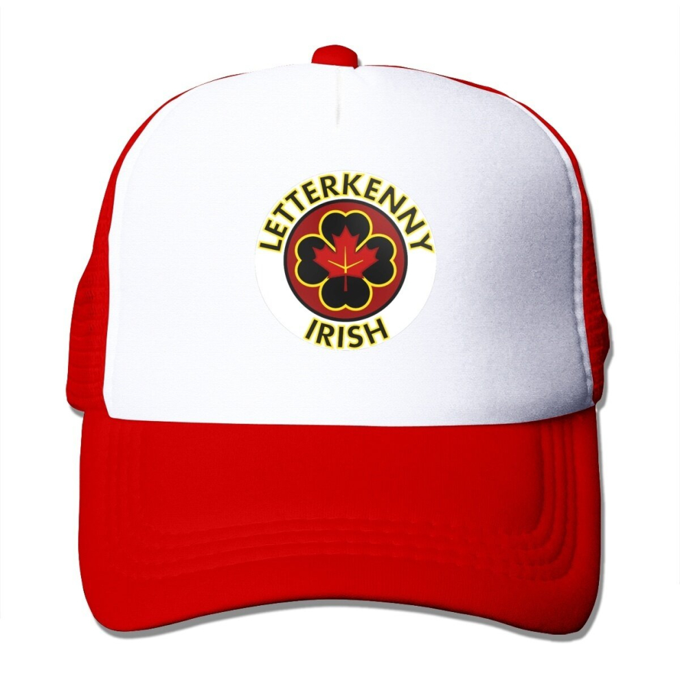 Spxubz (One Size, ) Baseball Mesh Cap Ponytail Hat Letterkenny Irish Men Women Adjustable Sun Trucker Hat Mesh Hat Red