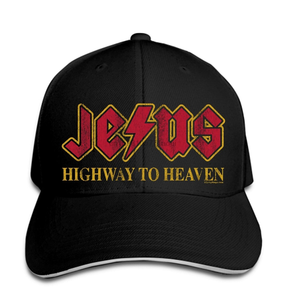 Baseball cap JESUS HIGHWAY TO HEAVEN snapback Funny Religious Got Christ Christian Rocks