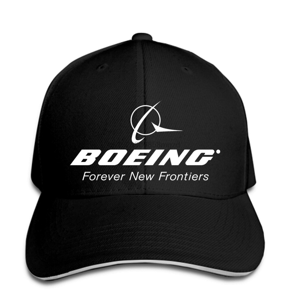 Spxubz New Popular Boeing Aerospace Aviatio Men Men Baseball Cap Snapback Cap Women Hat Peaked Black
