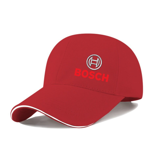 (One Size, Red) Bosch Cap Printed Baseball Cap Unisex Caps Hat Unisex Caps