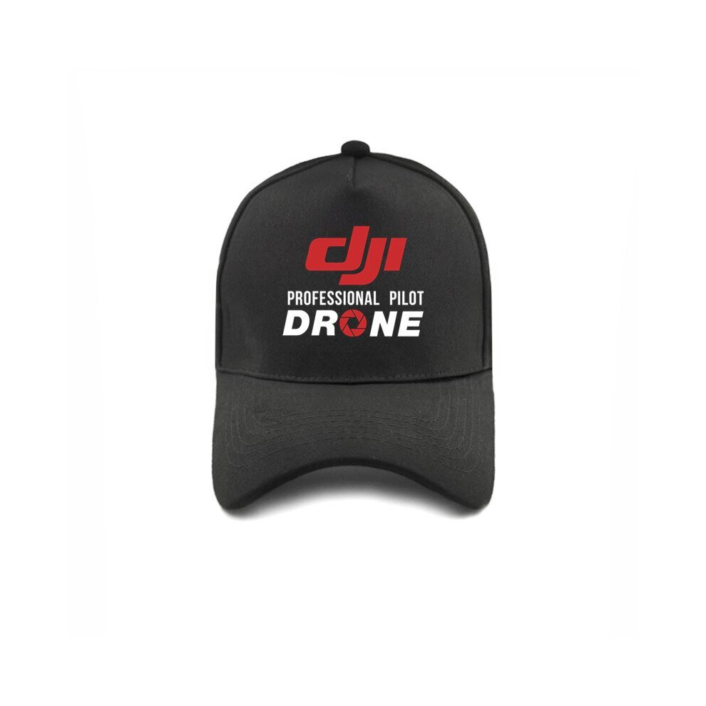 (One Size, black) DJI Professional Pilot Drone Baseball Cap Motor Men Cool DJI Hat Women Unisex Peaked Caps
