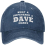 (One Size, Navy Blue) What A Differences A Dave Makes Hat Baseball Cap Hats for Men Adjustable Hat 3