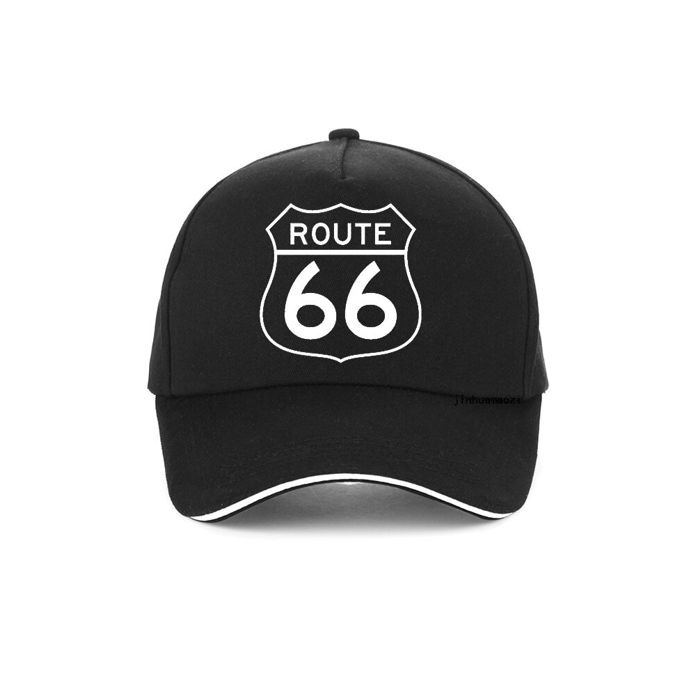 (One Size, black) Route 66 Mother Road Baseball Cap men Women Fashion Letter Hat For Men adjustable Snapback hats Hip Hop