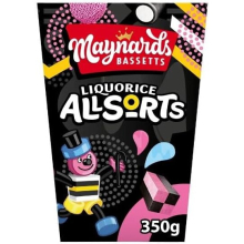 2 x Maynards Bassetts Liquorice Allsorts Sweets Carton 350G