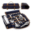 (dark blue) Bar Bartender Carrying Bag  Bartender Canvas Toolkit Pack Bar Tools tail Shaker Set Storage Bag 5